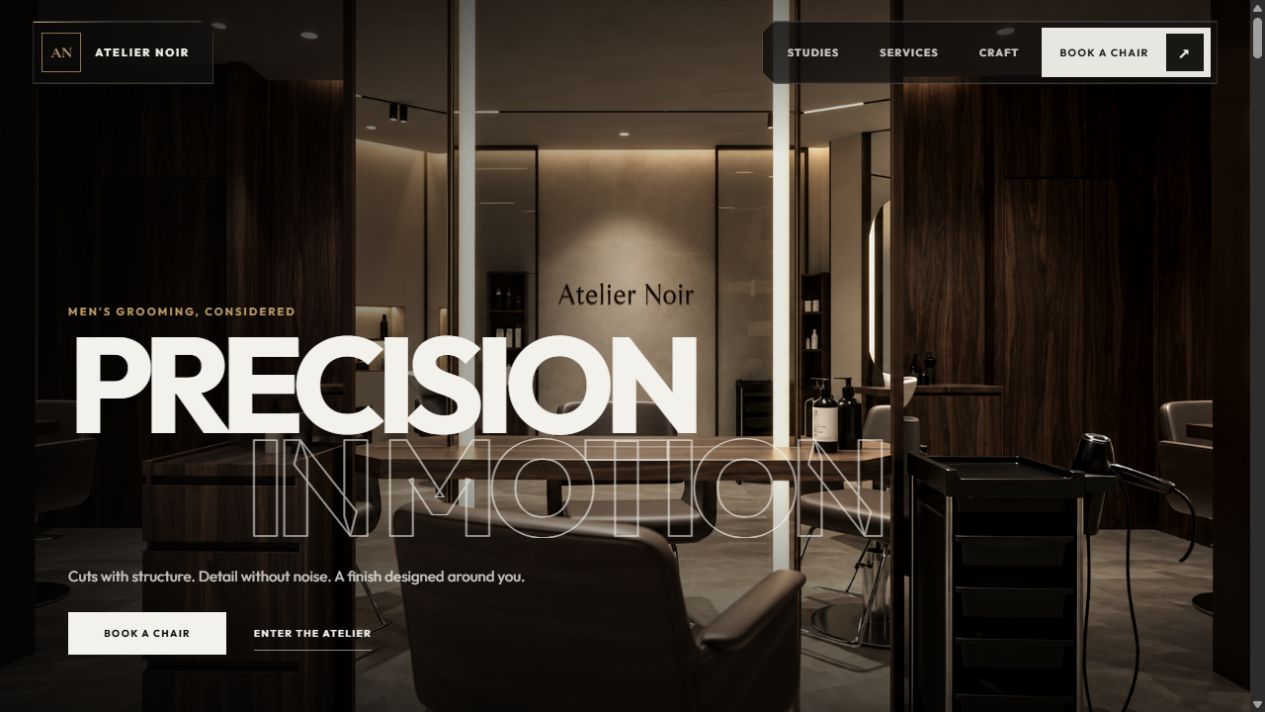 Atelier Noir website preview